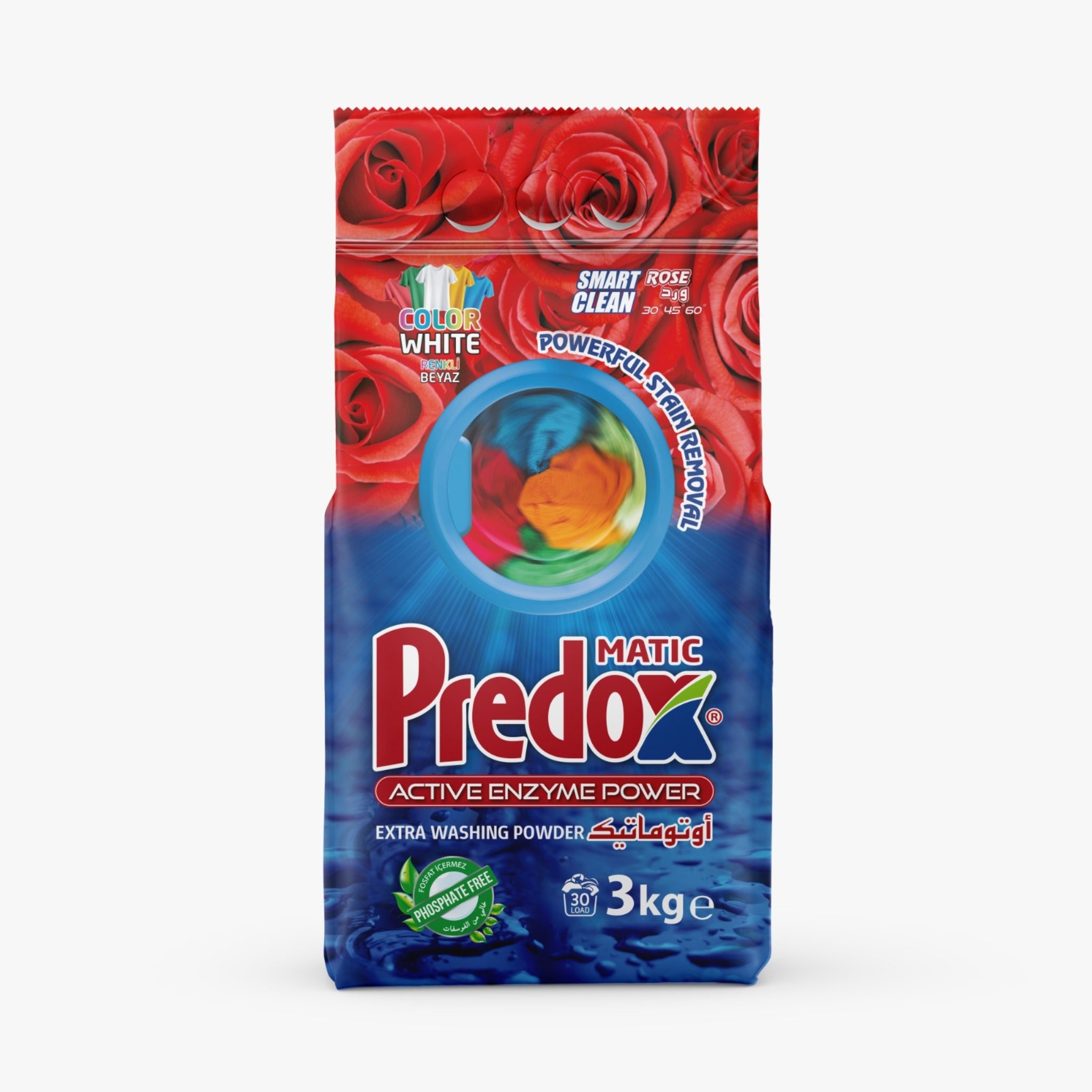 Detergent de Rufe Trandafir Pudra 3KG