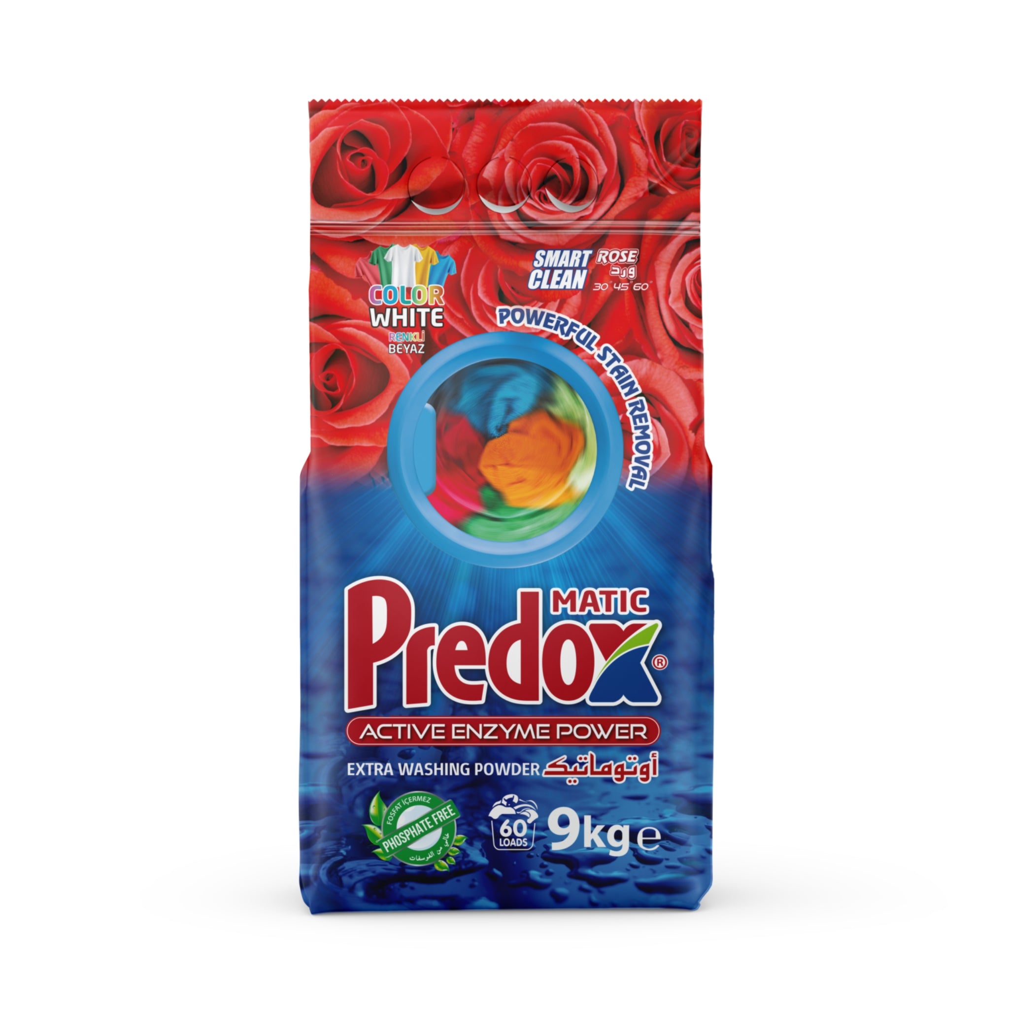Detergent de Rufe Trandafir Pudra 9KG