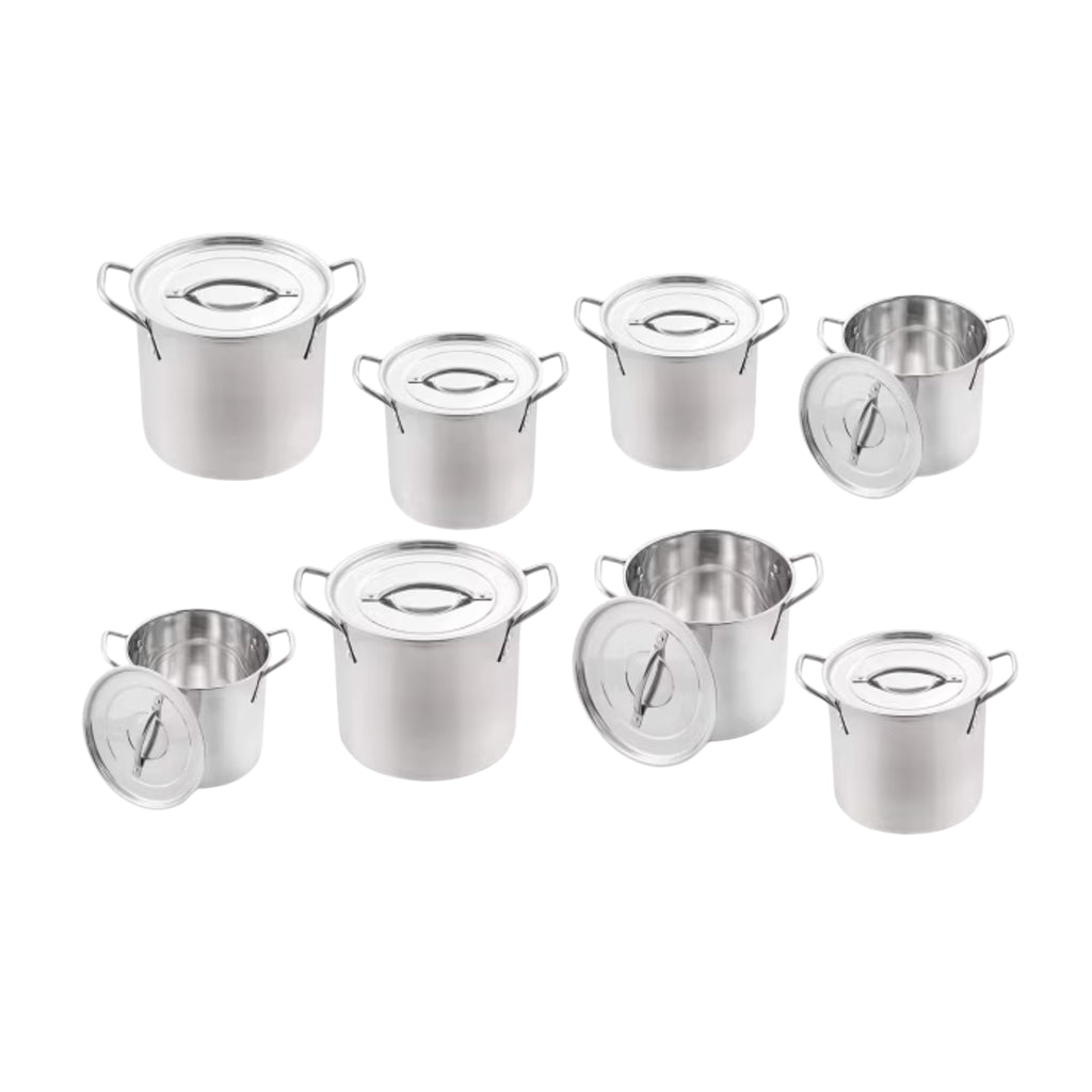 Set 8 Oale Inox cu 8 capace Inox,Triberg, GD8, Argintiu